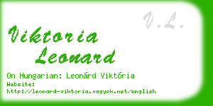 viktoria leonard business card